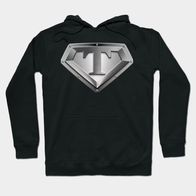 Steel Plated Diamond Shaped T Hoodie by TheGraphicGuru